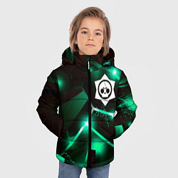Куртка зимняя для мальчика Brawl Stars разлом плит, цвет: 3D-черный — фото 2