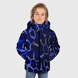 Куртка зимняя для мальчика Графическая химия, цвет: 3D-светло-серый — фото 2