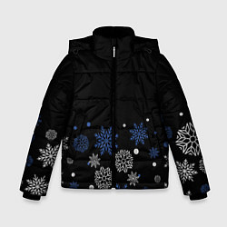 Зимняя куртка для мальчика Снежинки - Новогодние