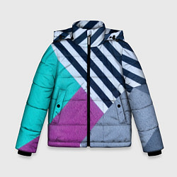 Зимняя куртка для мальчика Разнообразные абстрактные паттерны