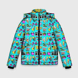 Куртка зимняя для мальчика Nostalgia for 90, цвет: 3D-светло-серый