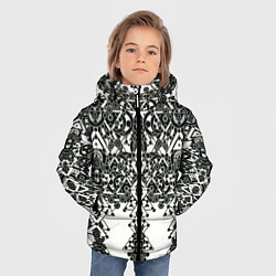 Куртка зимняя для мальчика Треугольный шум, цвет: 3D-черный — фото 2