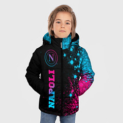 Куртка зимняя для мальчика Napoli - neon gradient: по-вертикали, цвет: 3D-черный — фото 2