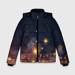 Куртка зимняя для мальчика Новогодняя тема 2023, цвет: 3D-красный