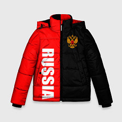 Зимняя куртка для мальчика Россия: Черно-красный