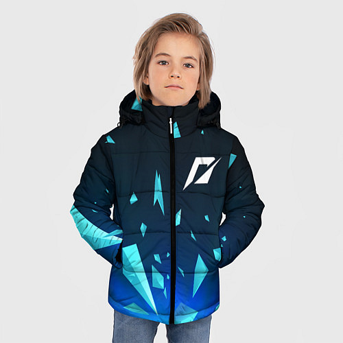 Зимняя куртка для мальчика Need for Speed взрыв частиц / 3D-Черный – фото 3