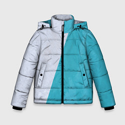 Куртка зимняя для мальчика Абстрактный паттерн из двух цветов - серый и светл, цвет: 3D-красный