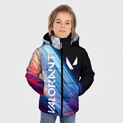 Куртка зимняя для мальчика Valorant - разлом, цвет: 3D-красный — фото 2