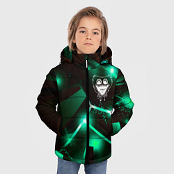 Куртка зимняя для мальчика Poppy Playtime разлом плит, цвет: 3D-черный — фото 2