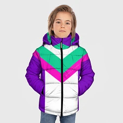 Куртка зимняя для мальчика Always in sports сиреневый, цвет: 3D-красный — фото 2