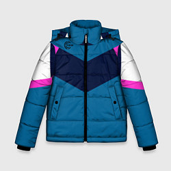 Куртка зимняя для мальчика FIRM в стиле 90х, цвет: 3D-черный