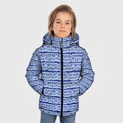 Куртка зимняя для мальчика Полоска рваная, цвет: 3D-светло-серый — фото 2