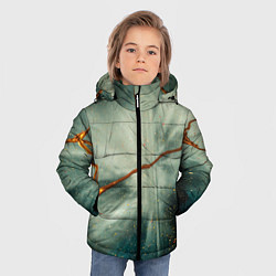 Куртка зимняя для мальчика Туман, лучи и краски, цвет: 3D-черный — фото 2