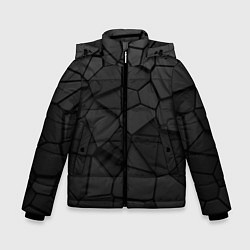 Куртка зимняя для мальчика Черные стальные плиты, цвет: 3D-светло-серый