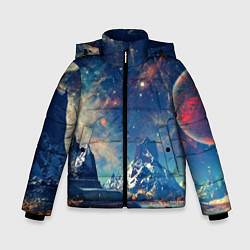 Зимняя куртка для мальчика Горы и бескрайний космос
