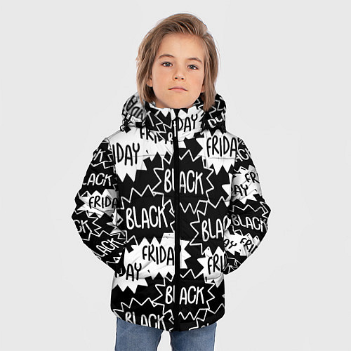 Зимняя куртка для мальчика Black friday / 3D-Черный – фото 3