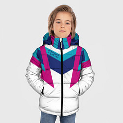 Куртка зимняя для мальчика FIRM белый спортик, цвет: 3D-красный — фото 2