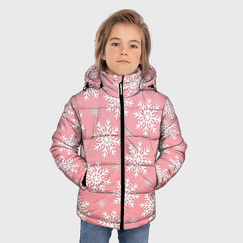 Зимняя куртка для мальчика Снегопад / 3D-Черный – фото 3