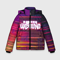 Куртка зимняя для мальчика NFS unbound пиксель полосы, цвет: 3D-черный