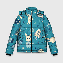 Зимняя куртка для мальчика Зайцы-космонавты