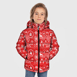 Куртка зимняя для мальчика Посылка от Деда Мороза, цвет: 3D-черный — фото 2