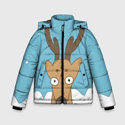 Куртка зимняя для мальчика Олень Джерри, цвет: 3D-светло-серый
