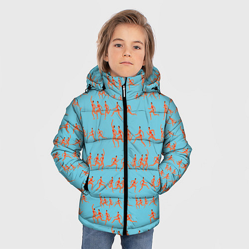 Зимняя куртка для мальчика Женский марафон / 3D-Черный – фото 3