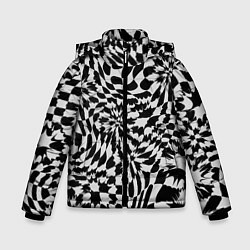 Зимняя куртка для мальчика Пластика шахматной доски