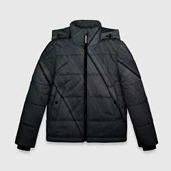 Куртка зимняя для мальчика Темная виниловая пластинка, цвет: 3D-черный