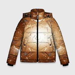 Зимняя куртка для мальчика Абстрактное изображение солнца