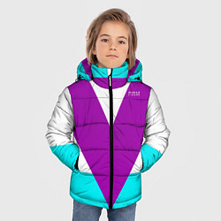 Куртка зимняя для мальчика В ретро стиле FIRM, цвет: 3D-черный — фото 2