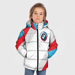 Куртка зимняя для мальчика Bmw - логотип 1970, цвет: 3D-светло-серый — фото 2
