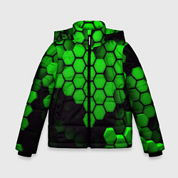 Куртка зимняя для мальчика Майнкрафт текстура, цвет: 3D-черный