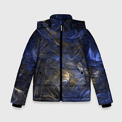 Зимняя куртка для мальчика Синяя абстракция