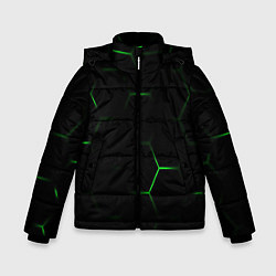 Куртка зимняя для мальчика Соты бронированный стиль, цвет: 3D-черный