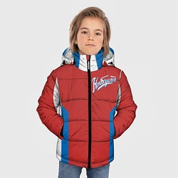 Куртка зимняя для мальчика Непобедимый - в цветах российского флага, цвет: 3D-черный — фото 2