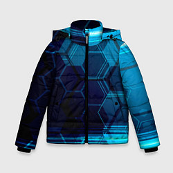 Зимняя куртка для мальчика Зеркальная нано абстракция