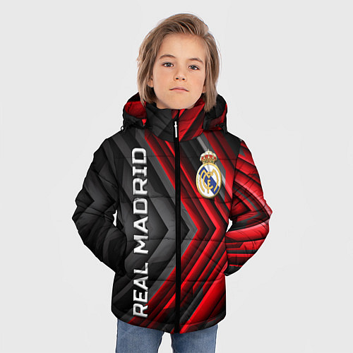 Зимняя куртка для мальчика Real Madrid art / 3D-Черный – фото 3