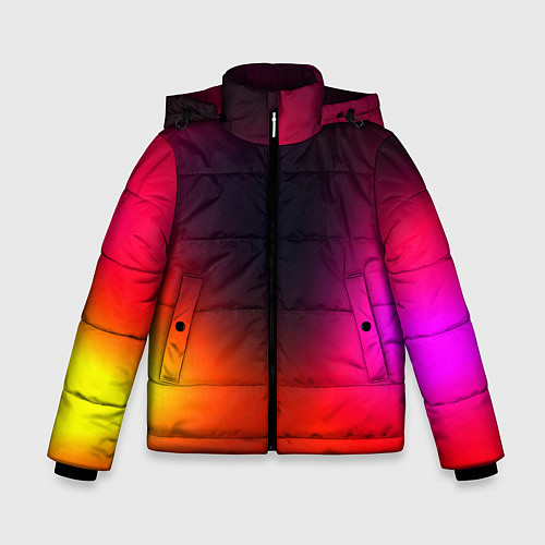 Зимняя куртка для мальчика Абстрактная текстура / 3D-Светло-серый – фото 1