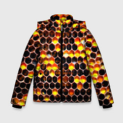 Зимняя куртка для мальчика Медовые пчелиные соты