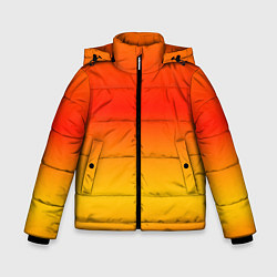 Зимняя куртка для мальчика Переливы оранжевого