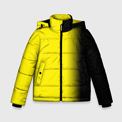 Зимняя куртка для мальчика И черный и желтый