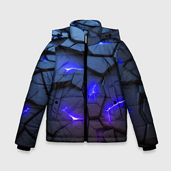 Зимняя куртка для мальчика Светящаяся синяя лава