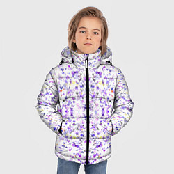 Куртка зимняя для мальчика Сердечки паттерн, цвет: 3D-черный — фото 2