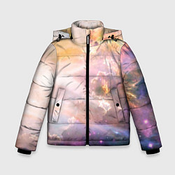 Зимняя куртка для мальчика Аморфное абстрактное космическое красочное небо