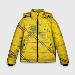 Зимняя куртка для мальчика Абстрактная ярко-золотая текстура