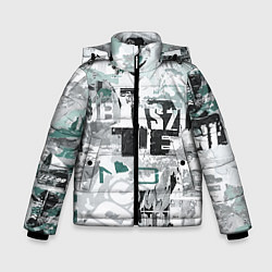 Куртка зимняя для мальчика Ice Tea Style, цвет: 3D-черный