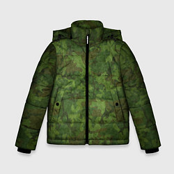Куртка зимняя для мальчика Камуфляж хаки, цвет: 3D-черный