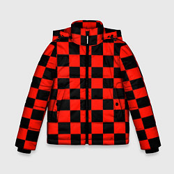 Зимняя куртка для мальчика Красный квадрат
