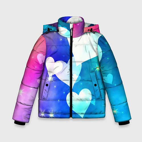 Зимняя куртка для мальчика Dreamy Hearts Multicolor / 3D-Светло-серый – фото 1